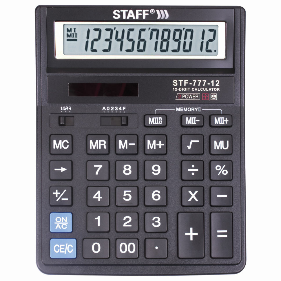 Калькулятор настольный Staff STF-777 12 разрядов 250458 , 